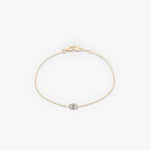 Marquise Bezel Solitaire Bracelet - Intou