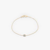 Marquise Bezel Solitaire Bracelet - Intou