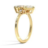 Marquise Cut Aria Three Stone Diamond Engagement Ring - Intou