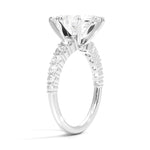 Marquise Cut Graduated Diamond Engagement Ring - Intou