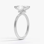 Marquise Cut Hidden Halo Diamond Engagement Ring - Intou