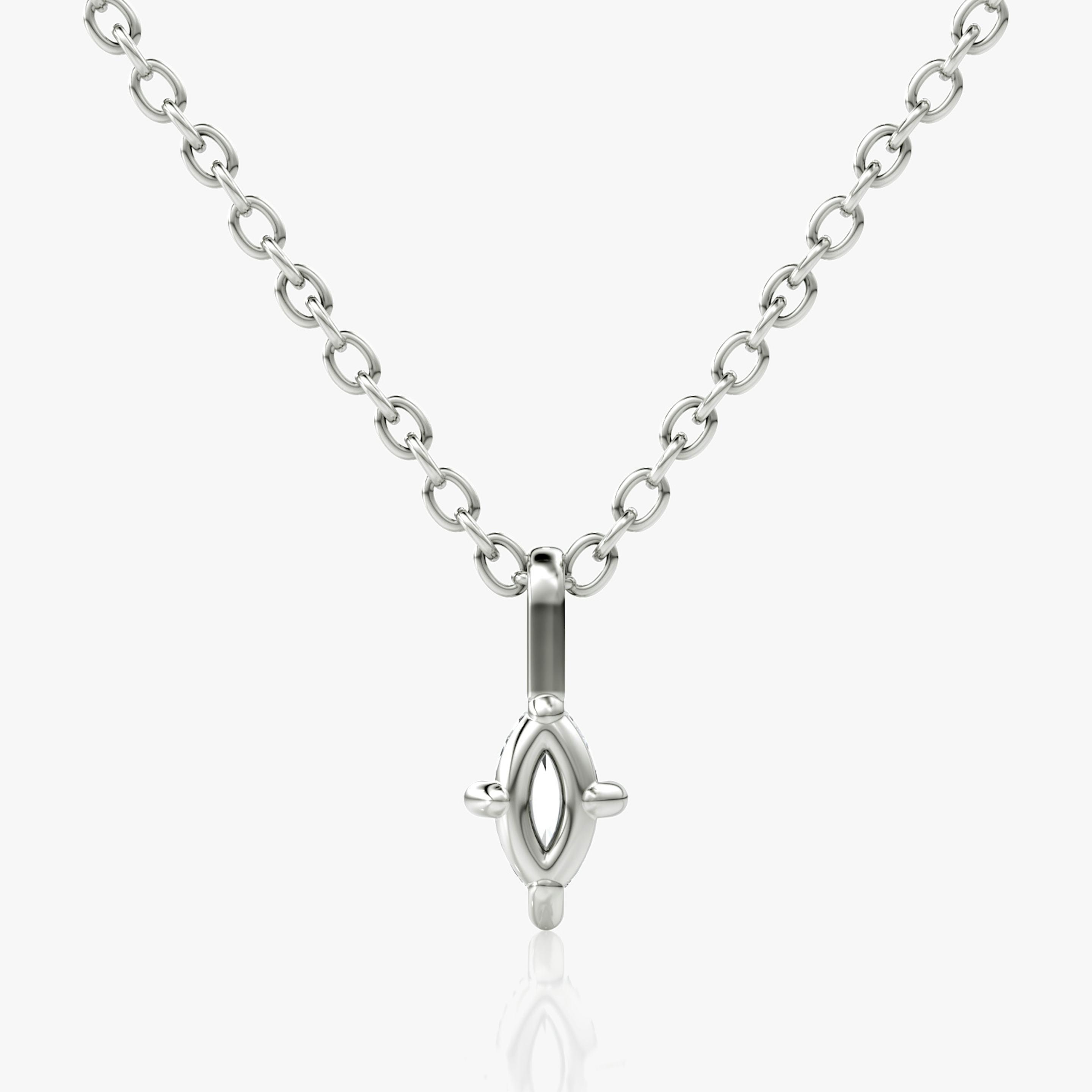 Marquise Petite Solitaire Pendant - Intou