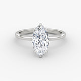 Marquise Solitaire Engagement Ring - Intou