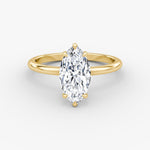 Marquise Solitaire Engagement Ring - Intou