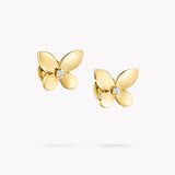 Mini Butterfly Diamond Stud Earrings - Intou