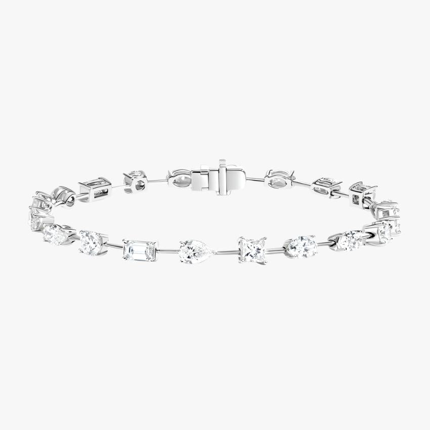 Multi-Shape Lab Diamond Tennis Bracelet - Intou