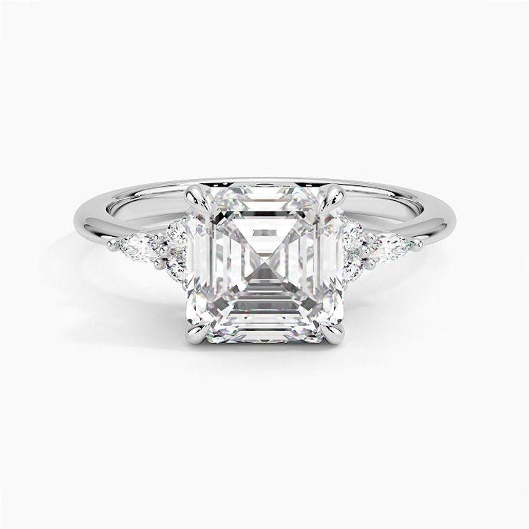 Nadia Asscher Cut Diamond Engagement Ring - Intou