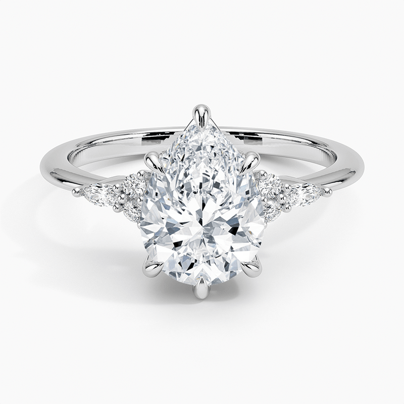 Nadia Pear Cut Diamond Engagement Ring - Intou