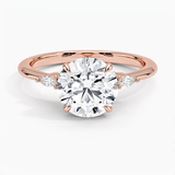 Nadia Round Cut Diamond Engagement Ring - Intou