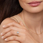 Nadia Round Cut Diamond Engagement Ring - Intou