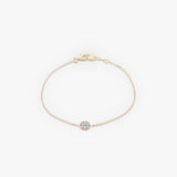 Oval Bezel Solitaire Bracelet - Intou