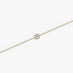 Oval Bezel Solitaire Bracelet - Intou