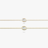 Oval Bezel Solitaire Bracelet - Intou