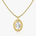 Oval Halo Lab-Grown Diamond Pendant - Intou