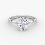 Oval Solitaire Engagement Ring - Intou