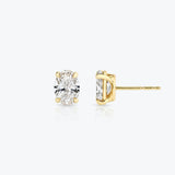 Oval Solitaire Stud - Intou