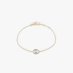 Pear Bezel Solitaire Bracelet - Intou