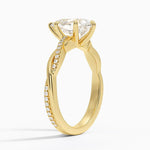 Pear Cut Twisted Engagement Ring - Intou