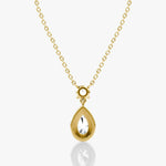 Pear Drop Halo Necklace - Intou