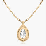 Pear Halo Lab-Grown Diamond Pendant - Intou