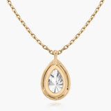 Pear Halo Lab-Grown Diamond Pendant - Intou