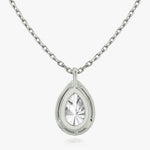 Pear Halo Lab-Grown Diamond Pendant - Intou