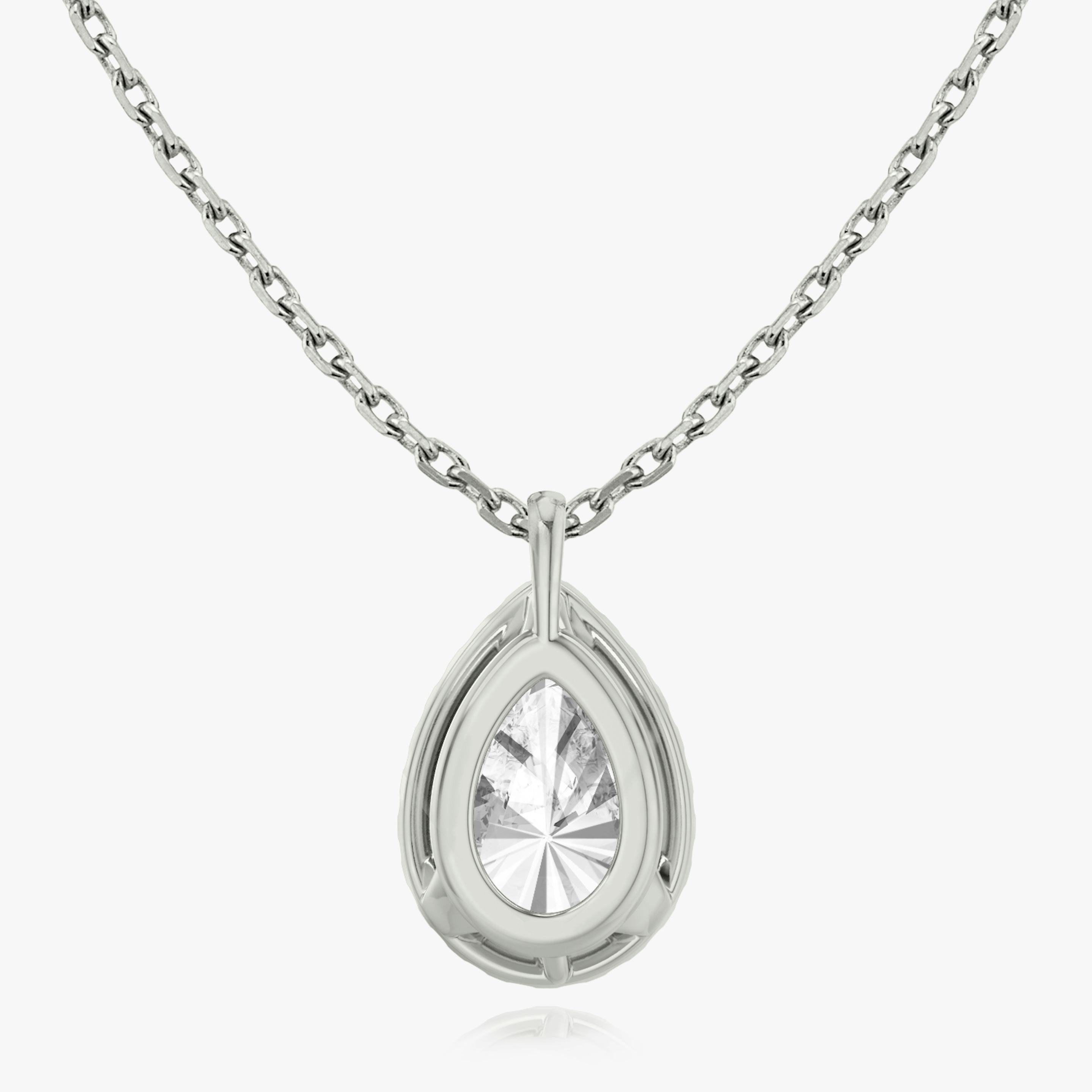 Pear Halo Lab-Grown Diamond Pendant - Intou