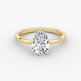 Pear Solitaire Engagement Ring - Intou