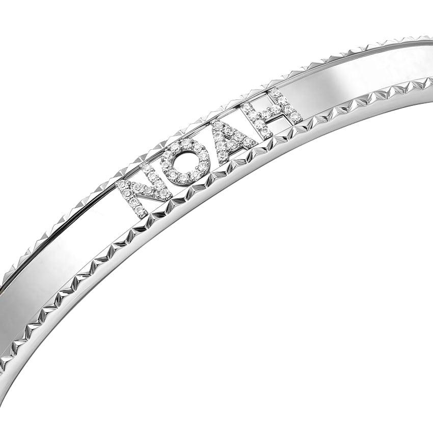 Personalized Diamond Bangle - Intou