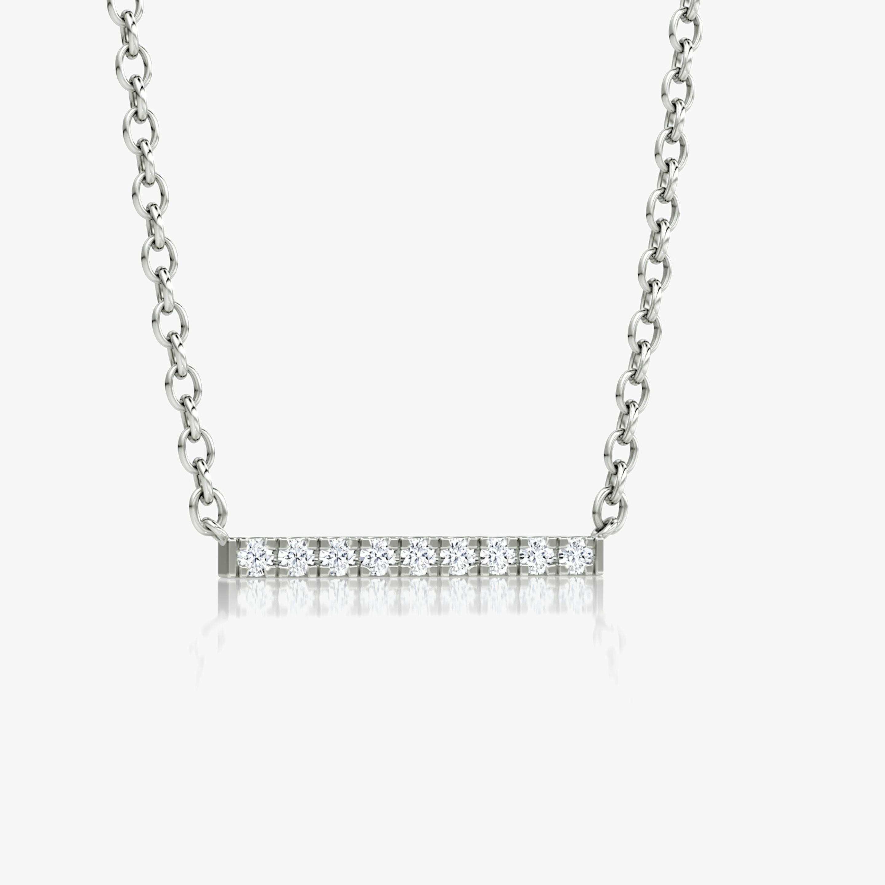 Petite Pavé Bar Necklace - Intou