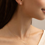 Petite Pavé Bar Necklace - Intou