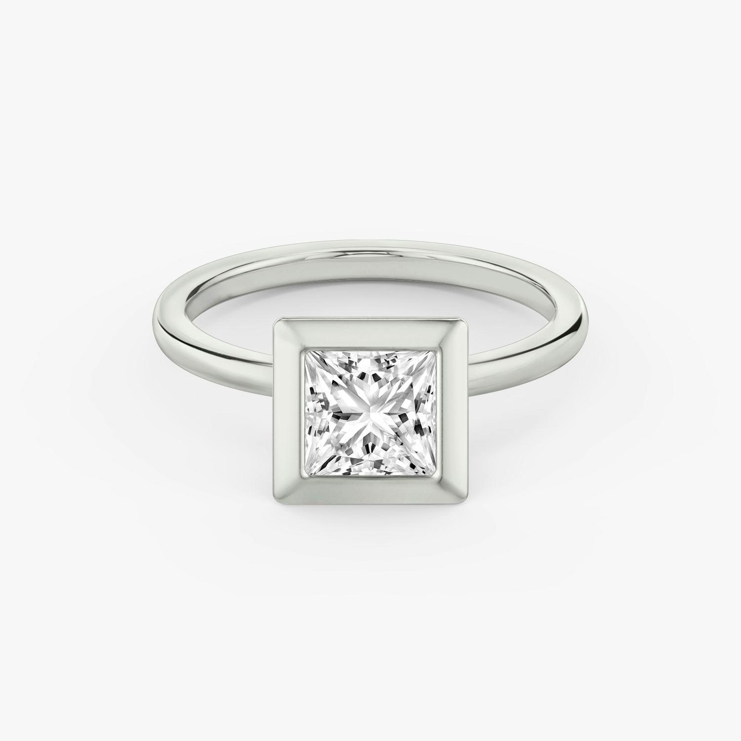 Princess Bezel Engagement Ring - Intou