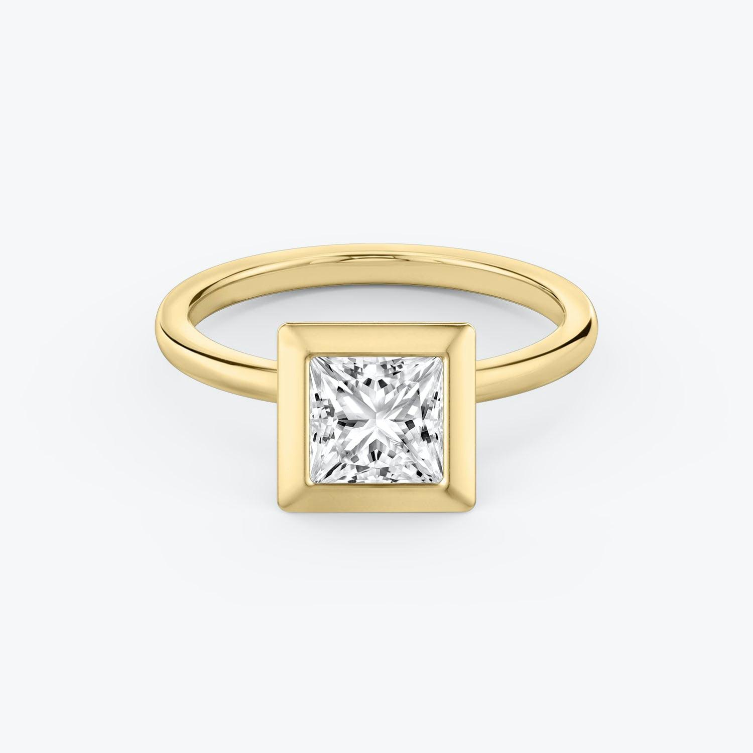 Princess Bezel Engagement Ring - Intou