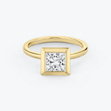 Princess Bezel Engagement Ring - Intou