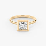 Princess Bezel Engagement Ring - Intou