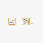 Princess Bezel Solitaire Stud - Intou