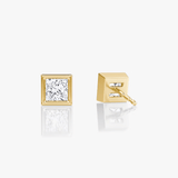 Princess Bezel Solitaire Stud - Intou