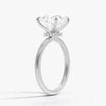 Princess Cut Hidden Halo Diamond Engagement Ring - Intou