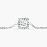 Princess Halo Diamond Bracelet - Intou