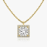 Princess Halo Lab-Grown Diamond Pendant - Intou