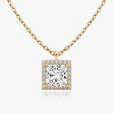 Princess Halo Lab-Grown Diamond Pendant - Intou