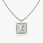 Princess Halo Lab-Grown Diamond Pendant - Intou