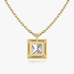 Princess Halo Lab-Grown Diamond Pendant - Intou