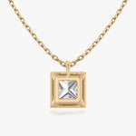 Princess Halo Lab-Grown Diamond Pendant - Intou