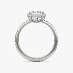 Princess Halo Pave Engagement Ring - Intou