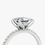 Princess Pave Solitaire Engagement Ring - Intou