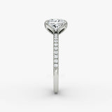 Princess Pave Solitaire Engagement Ring - Intou