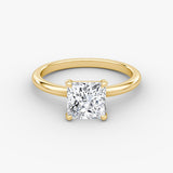 Princess Solitaire Engagement Ring - Intou