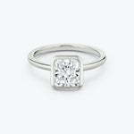 Radiant Bezel Engagement Ring - Intou