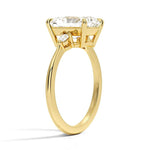 Radiant Cut Aria Three Stone Diamond Engagement Ring - Intou